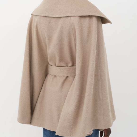 Sentaler tote belted cape coat size large - Picture 5 of 6